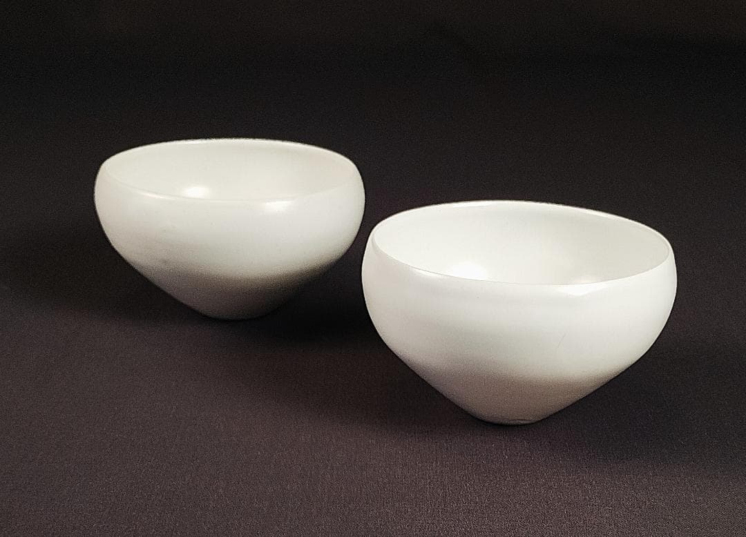 黒田泰蔵　椀　白磁　2客