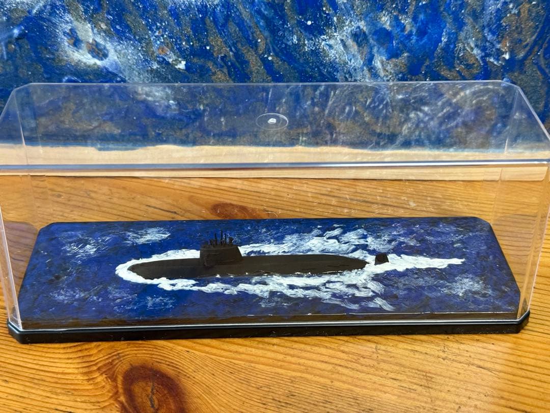 1/700 海上自衛隊おやしお型潜水艦メタルキット完成品ジオラマ