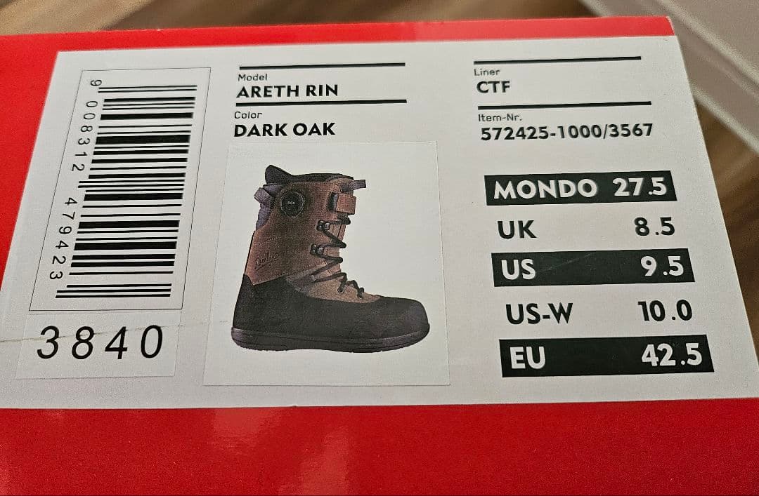 24-25モデル deeluxe areth rin ctf　５回使用