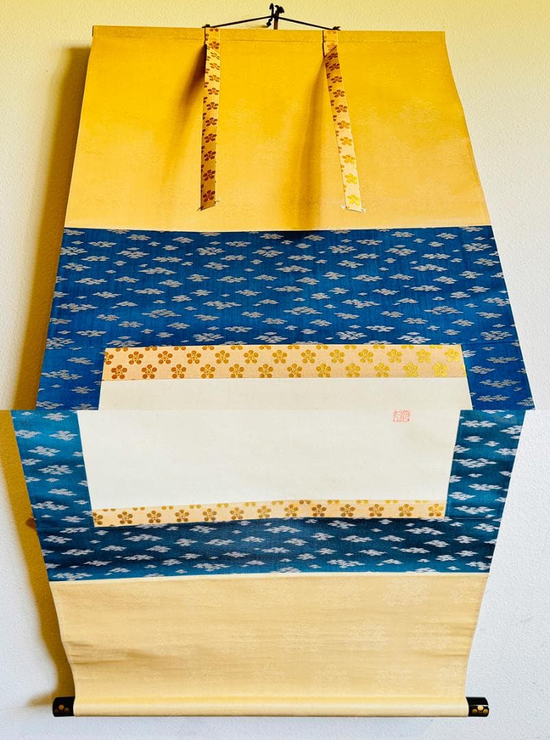 肉筆 菅舟筆 天神様『菅公御尊像』掛軸 座像 共箱 縦193cm横55cm