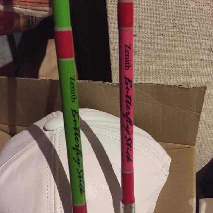 説明必ず読んで下さい  ゼニスバタフライロッド ライトグリーン&ピンク