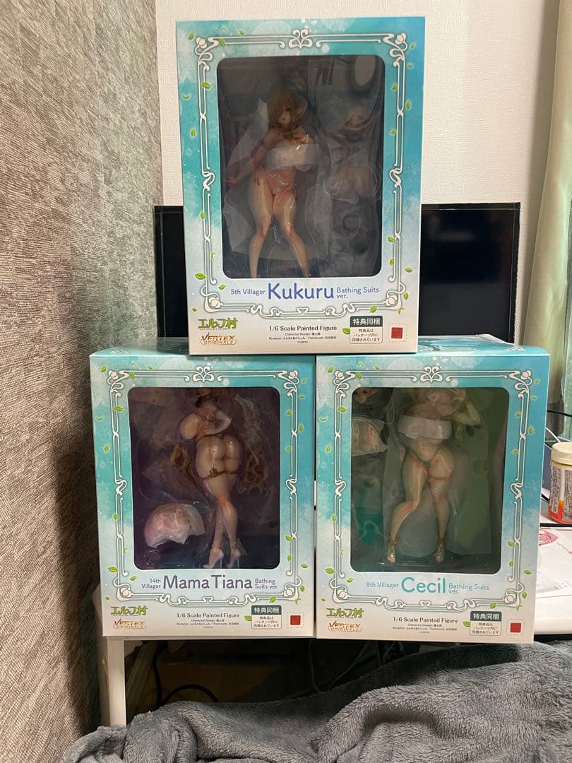 エルフ村 ククル セシル　ママティアナ　沐浴着ver. フィギュア　限定版