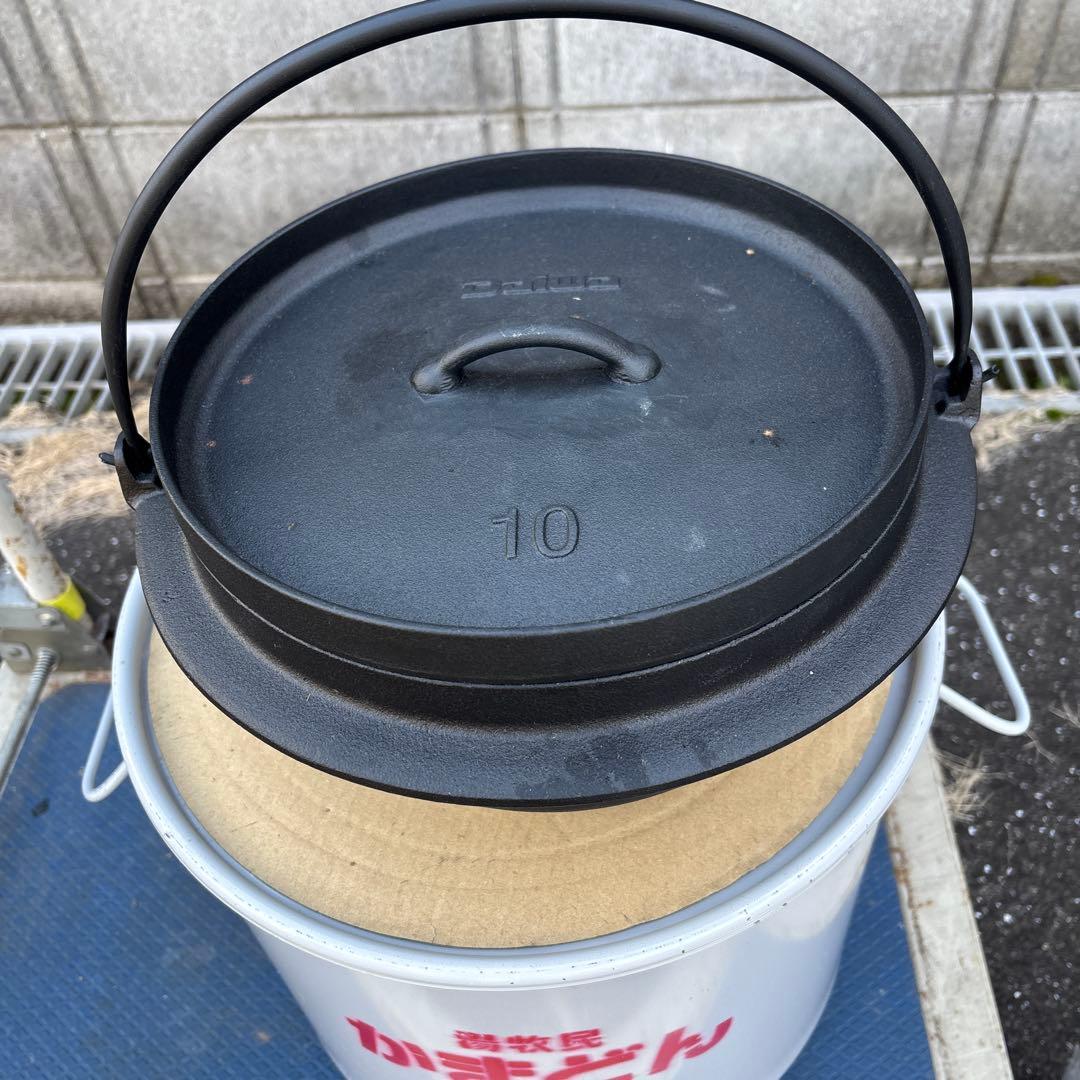 老舗鋳鉄メーカーの「オーブン」と「かまど」のセット　「かまどん」　未使用品