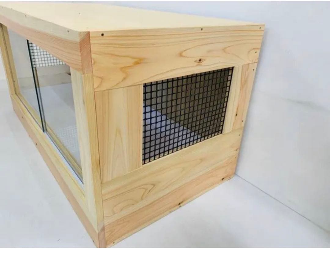 RepBox 木製ケージ　900×450×450　小動物、爬虫類用　ナチュラル