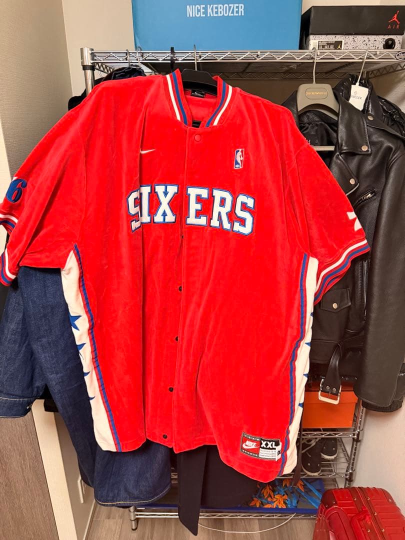 アメリカ購Nike SIXERS ウォームアップウェア XXL 2000年代