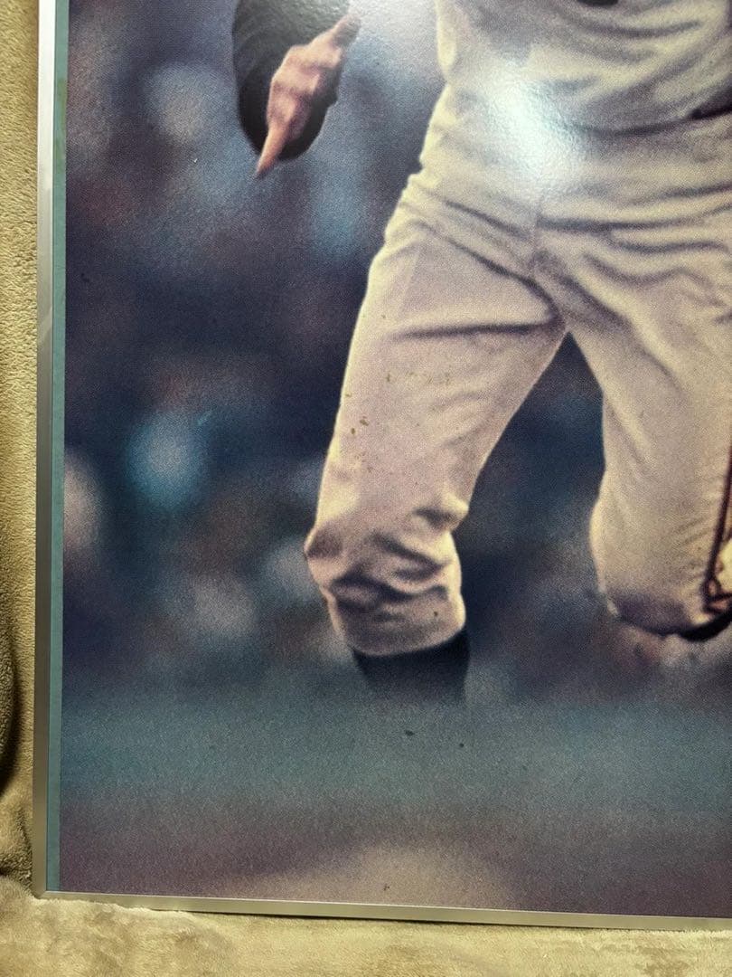 長嶋茂雄　背番号3 アルミフレーム　ポスターパネル　4番サード　ミスター　巨人