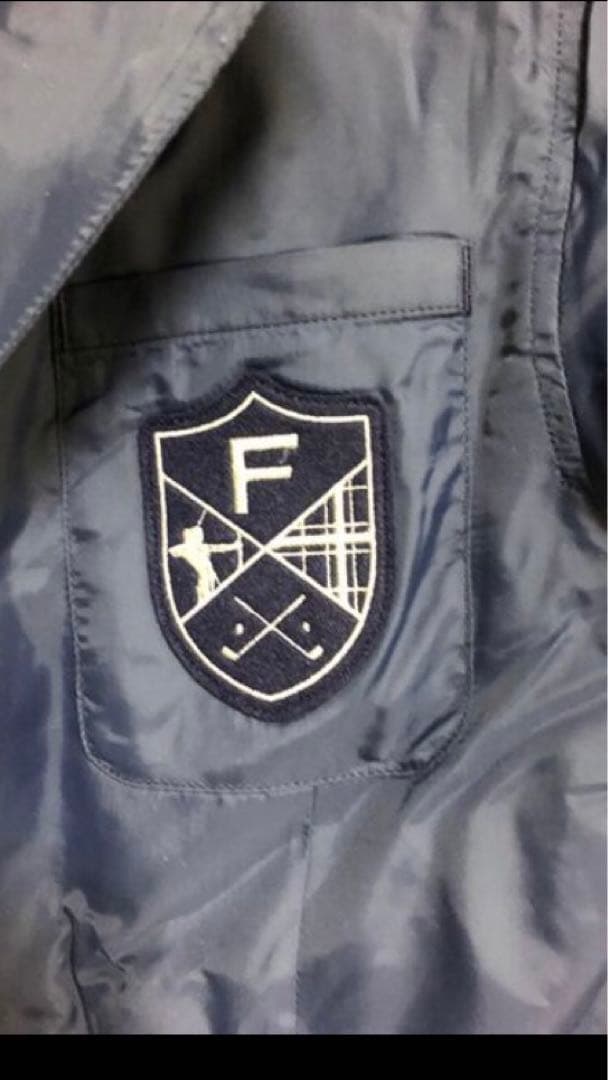 フィドラ　ナイロンジャケット　ゴルフ　ネイビー