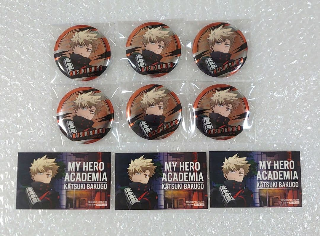僕のヒーローアカデミア　爆豪勝己　渋谷　東急　メタル缶バッジ　特典　カード