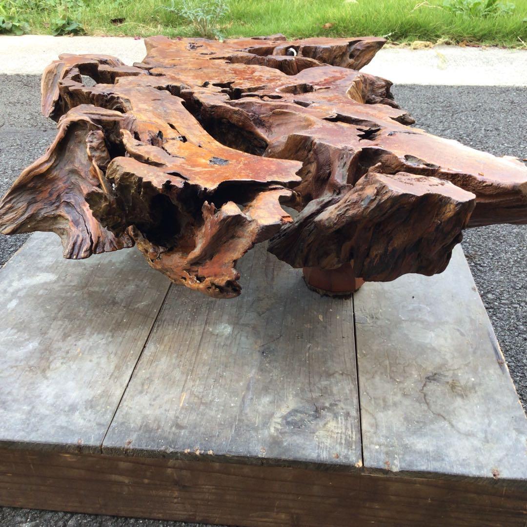 アートな自然木座卓　天然木　木株　アンティーク　超希少　ロウテーブル　置物
