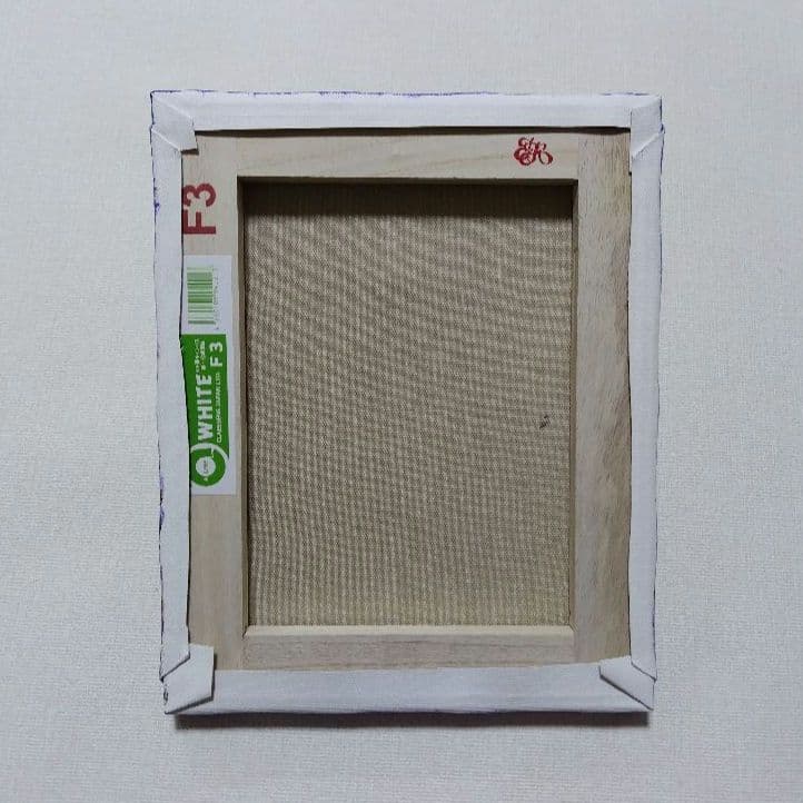 め*か様 【雪の降る日】アクリル画 F3 風景画 絵画