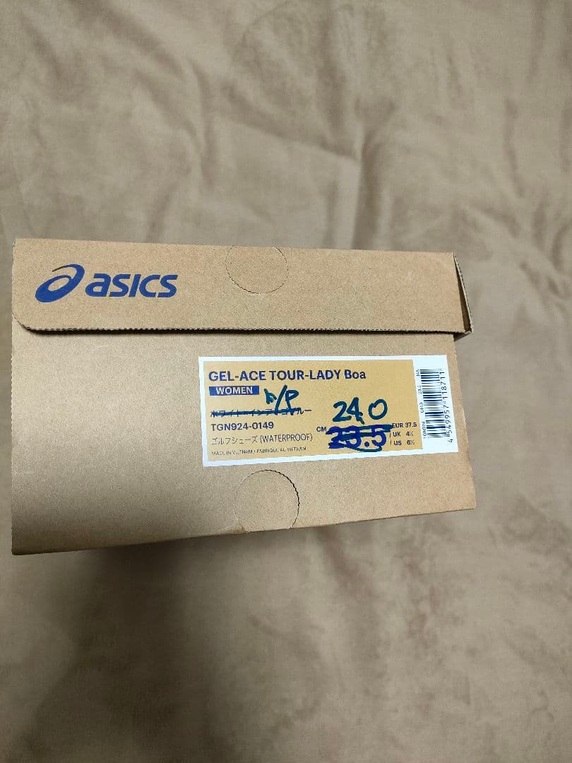 アシックス　24cm　レディスゴルフシューズ 新品未使用