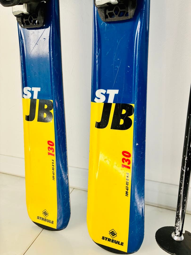 STREULE 130cm ジュニア スキー板 ビンディング付属