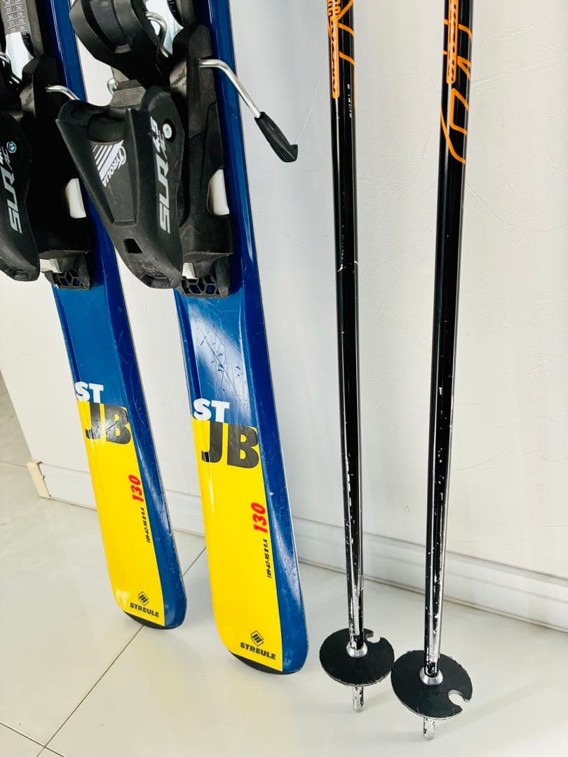 STREULE 130cm ジュニア スキー板 ビンディング付属