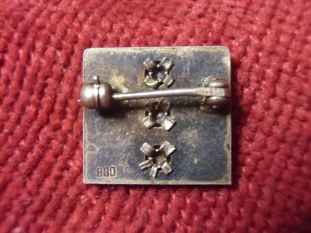 Ｉイタリア軍＊８００銀製＊３連スーツ・ジャケット襟用略綬（実物）