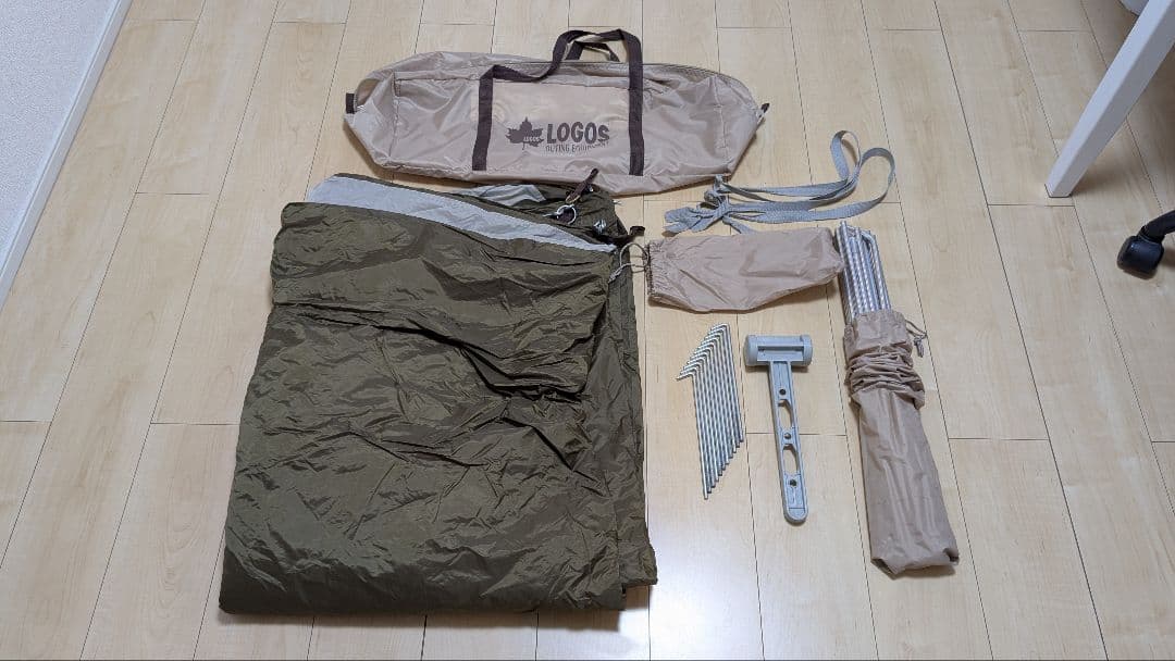 LOGOS キャンプテント 収納バッグ付き リビング DUO-BA