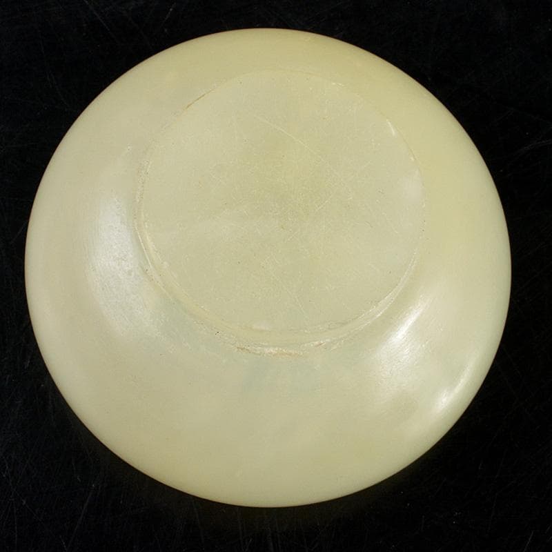 中国　玉石彫刻　小さな三足香炉　蓋炉　V　6621