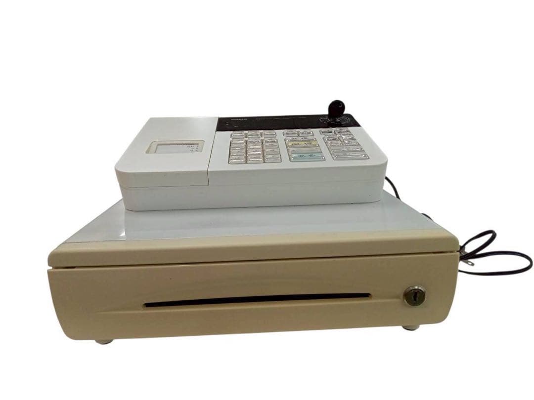 CASIO カシオ　電子レジスター ホワイト　110ER 店舗用品 動作品