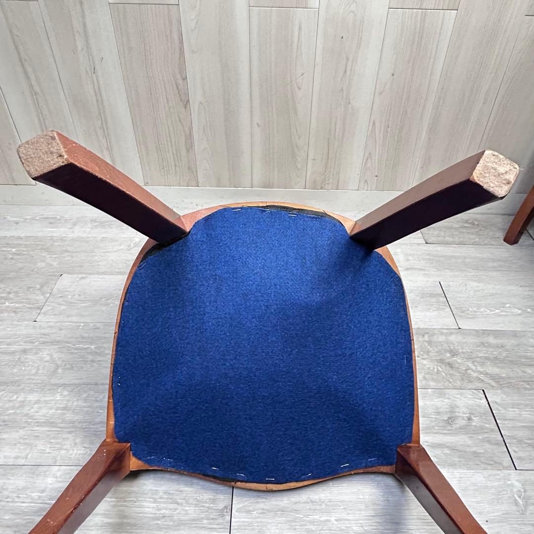 【アンティーク調】椅子 2脚セットダイニングチェア　猫脚 引き取り限定