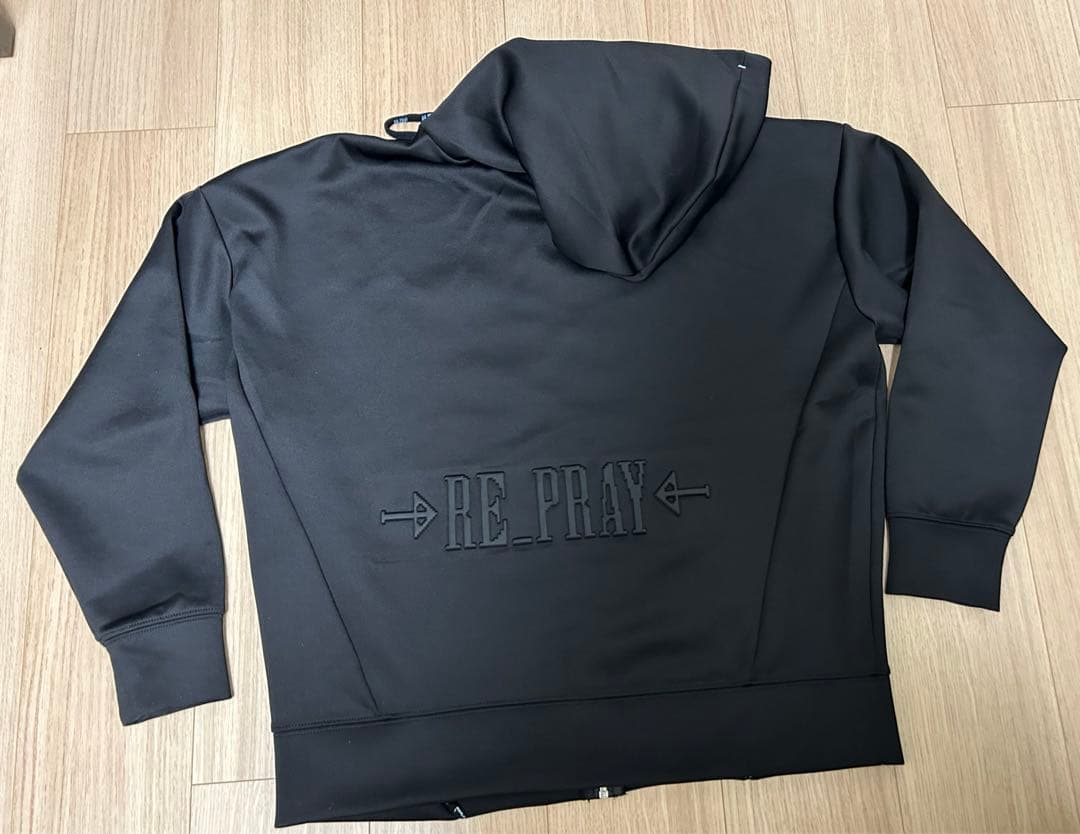 羽生結弦 →RE_PRAY← リプレイ ジップパーカー　黒