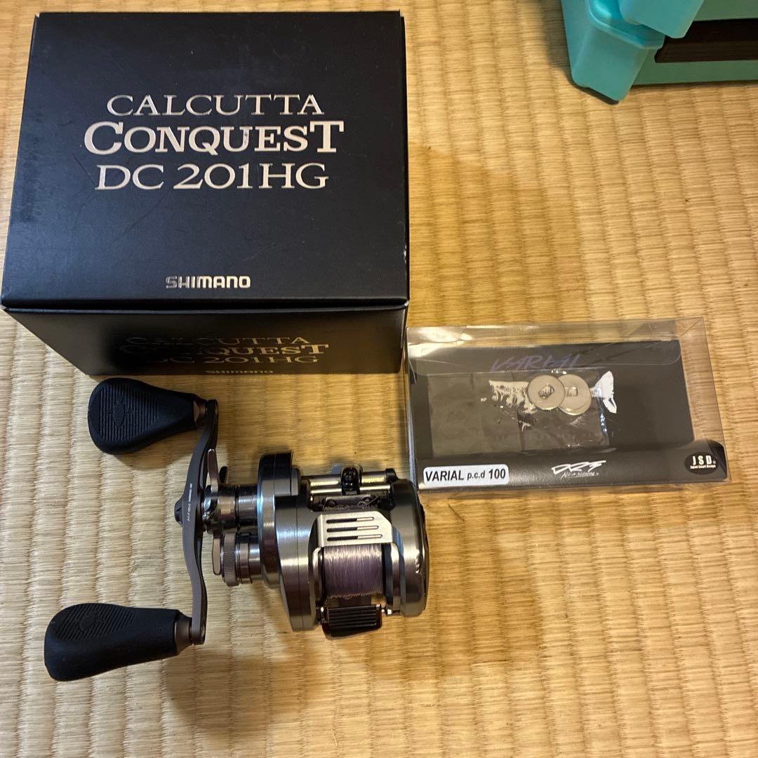シマノ　カルカッタコンクエストＤＣ201HG +wcz×DRT バリアル100