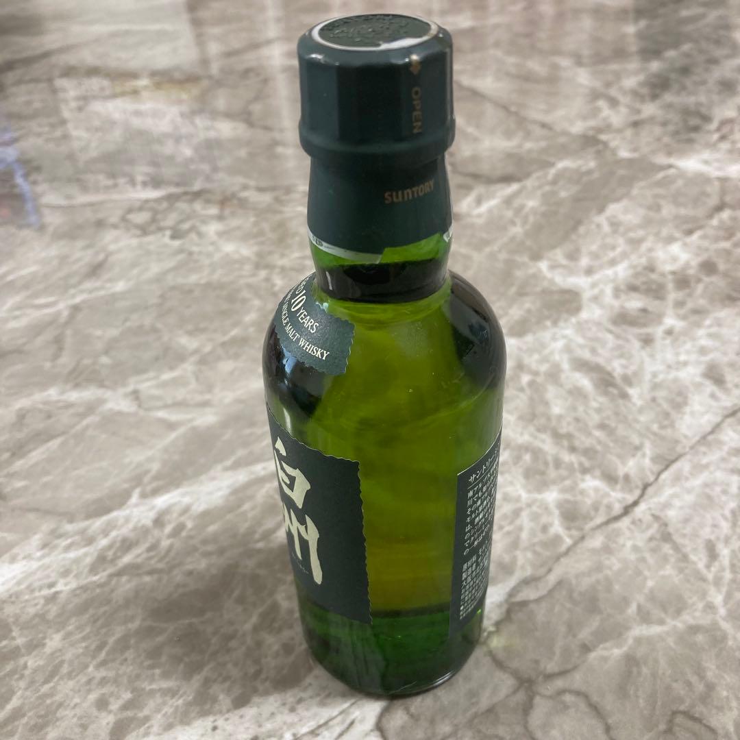 白州 10年 シングルモルトウイスキー 180ml 新品未開栓 希少　サントリー