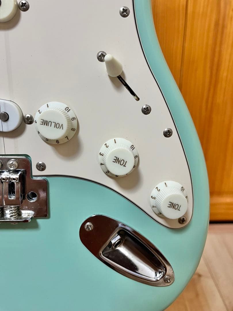 BUSKER’S BST-STD エレキギター サーフグリーン ソフトケース付