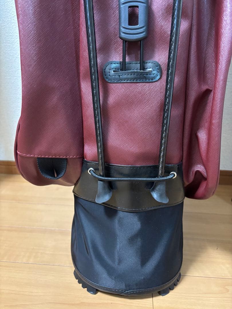 VESSEL キャディバッグ VLS Lux マローン(エビ茶)色　超美品