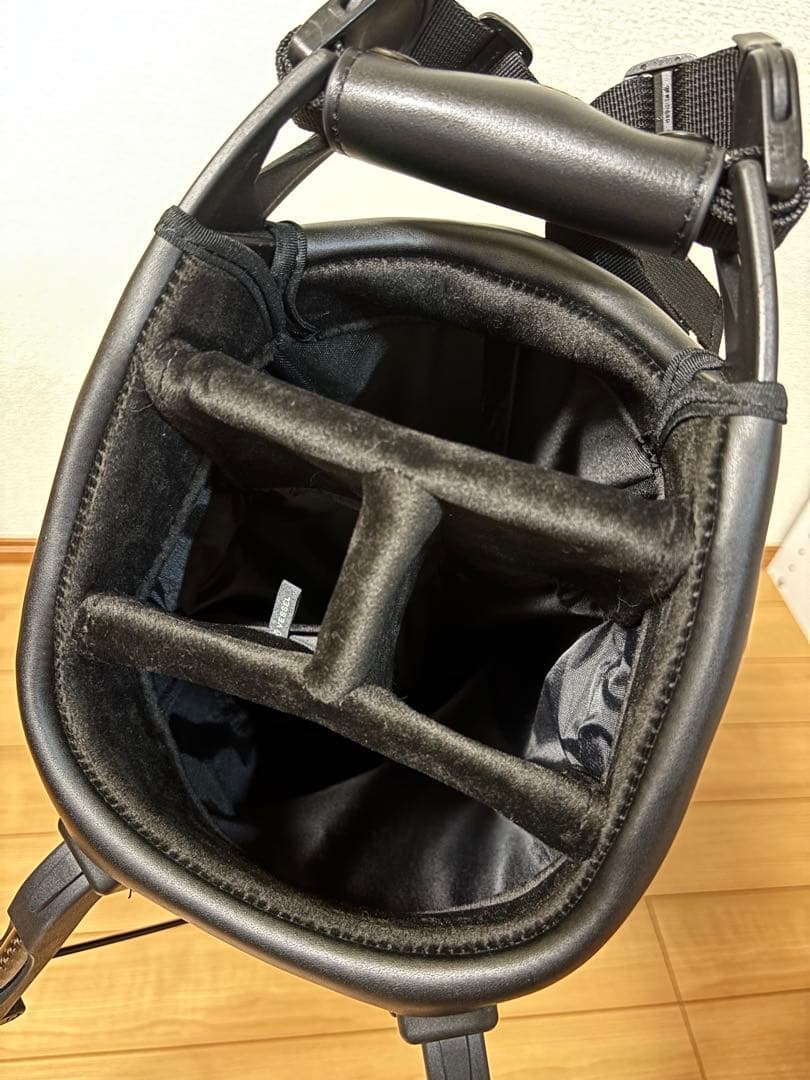 VESSEL キャディバッグ VLS Lux マローン(エビ茶)色　超美品