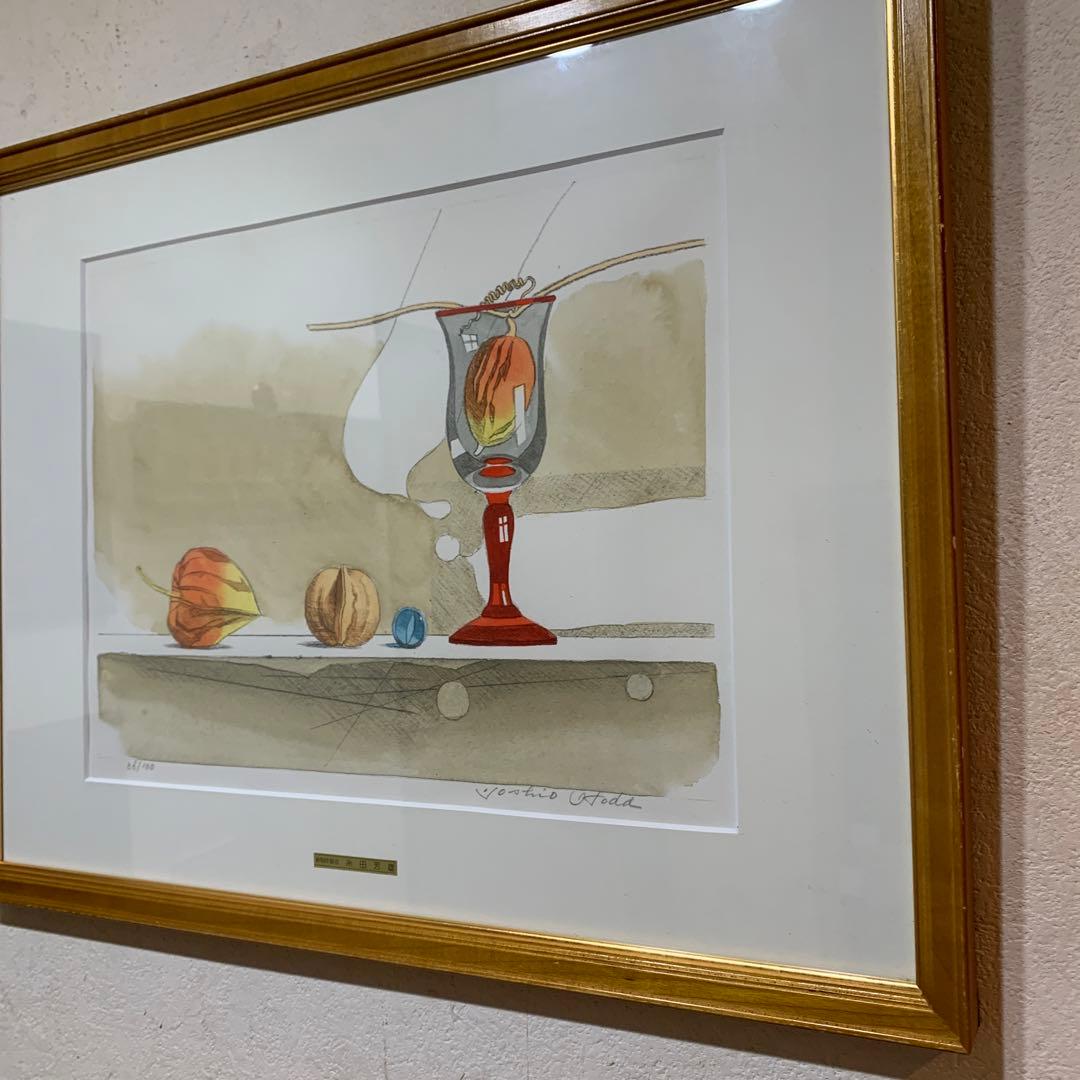 糸田芳雄　リトグラフ　手彩色直ED 直サイン　36/100限定　新製作協会