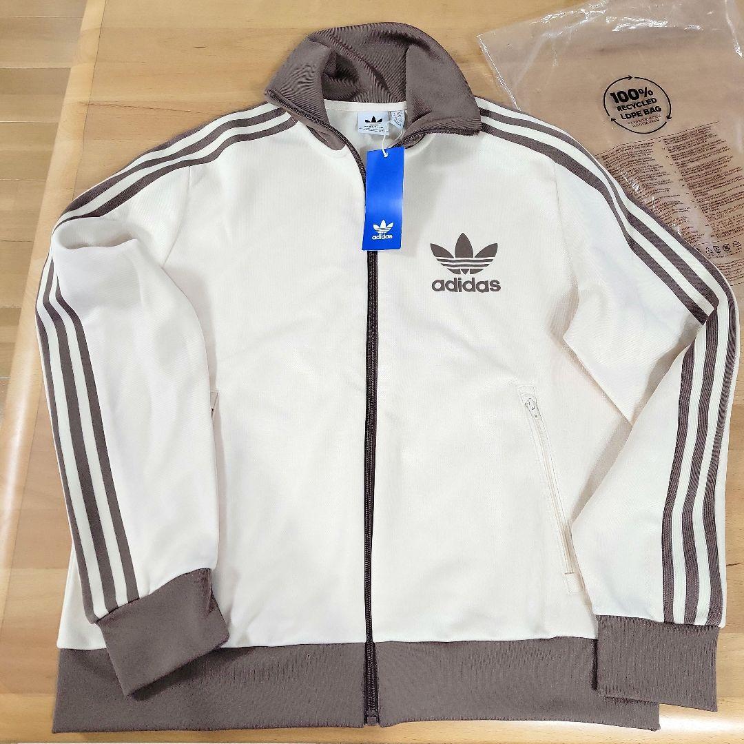 adidasベッケンバウアートラックジャケット復刻 ベージュ×モカブラウン新品