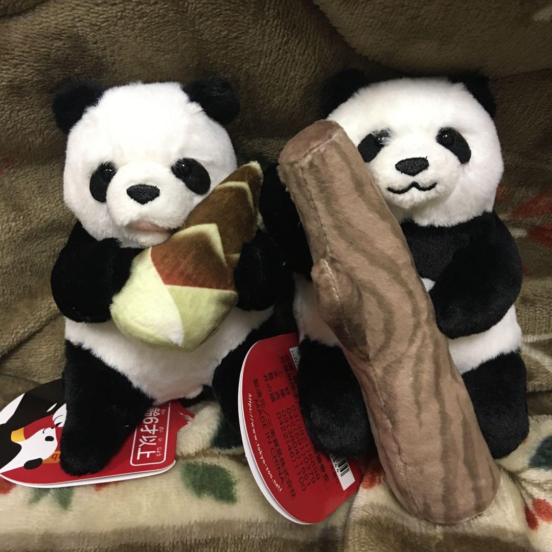 上野動物園　シャオシャオ　レイレイ　マスコット　木登り　たけのこ