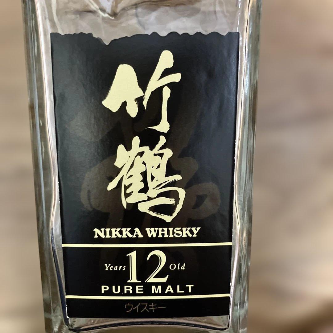 アサヒビール ニッカ 竹鶴12年ピュアモルト 空き瓶のみ 未洗浄