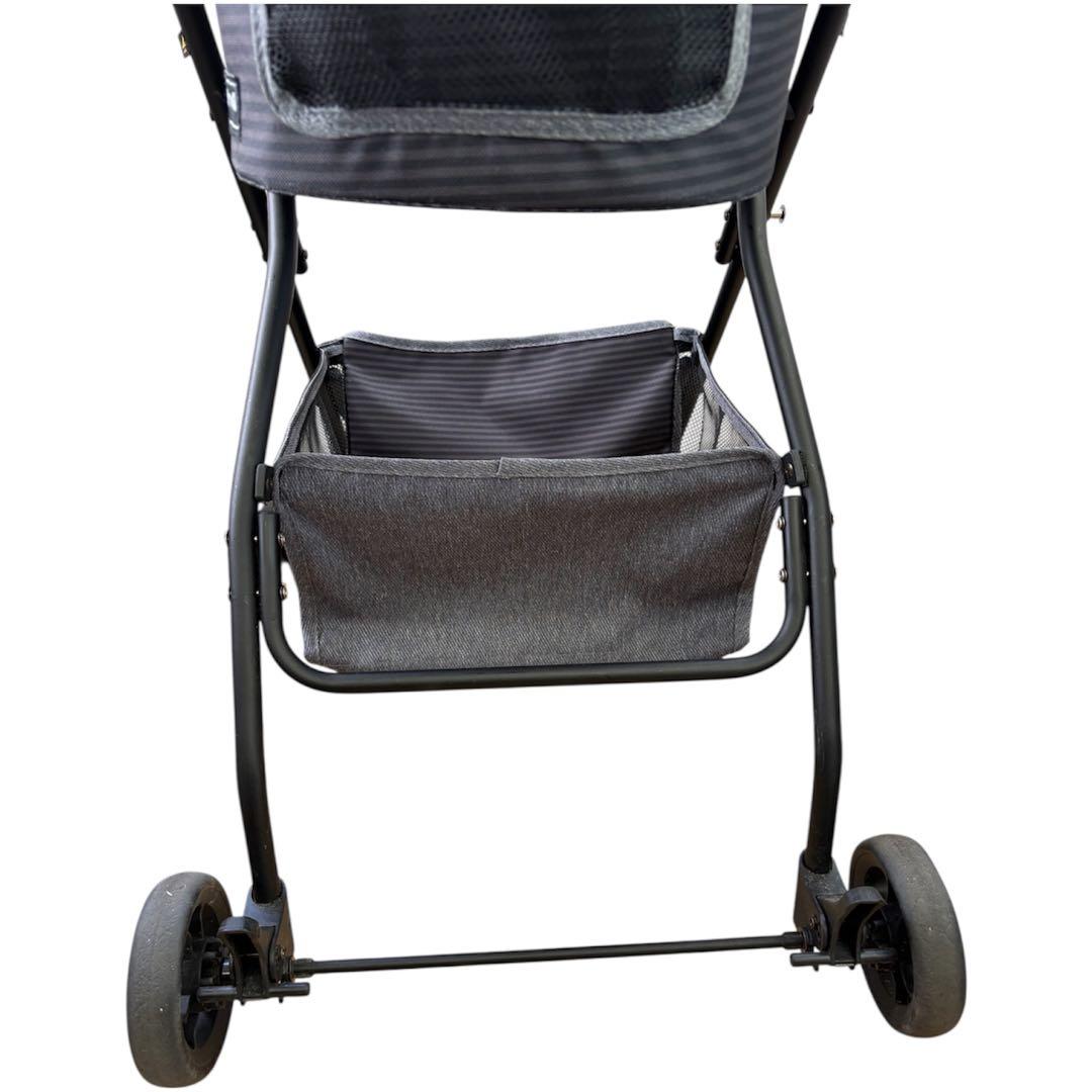 Richell ペット用カート キャリーカート グレー 折りたたみ式 箱付き