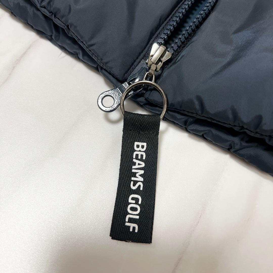 《美品》BEAMS GOLF ボア ダウンワンピース 防寒 ネイビー Ｌサイズ