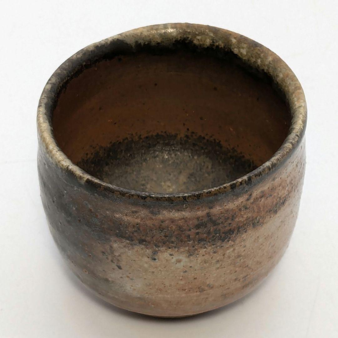 岡山県重要無形文化財 山本出 備前焼 金彩酒呑 共箱共布栞 ぐい呑み 酒器 食器