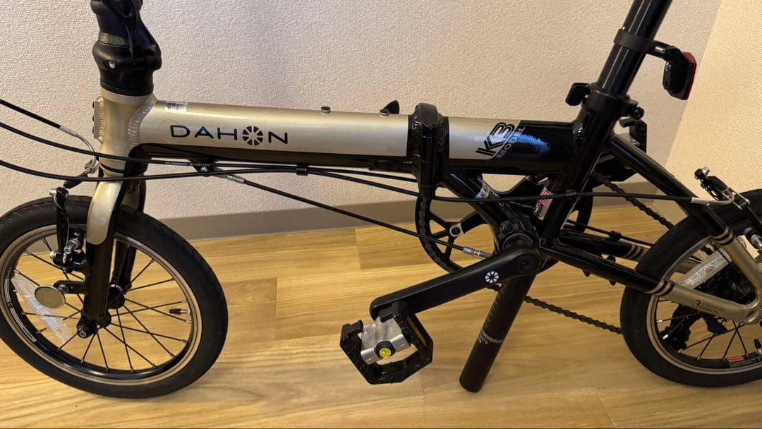 DAHON ( ダホン ) K3 シャンパン　折りたたみ自転車ペダル輪行袋付き