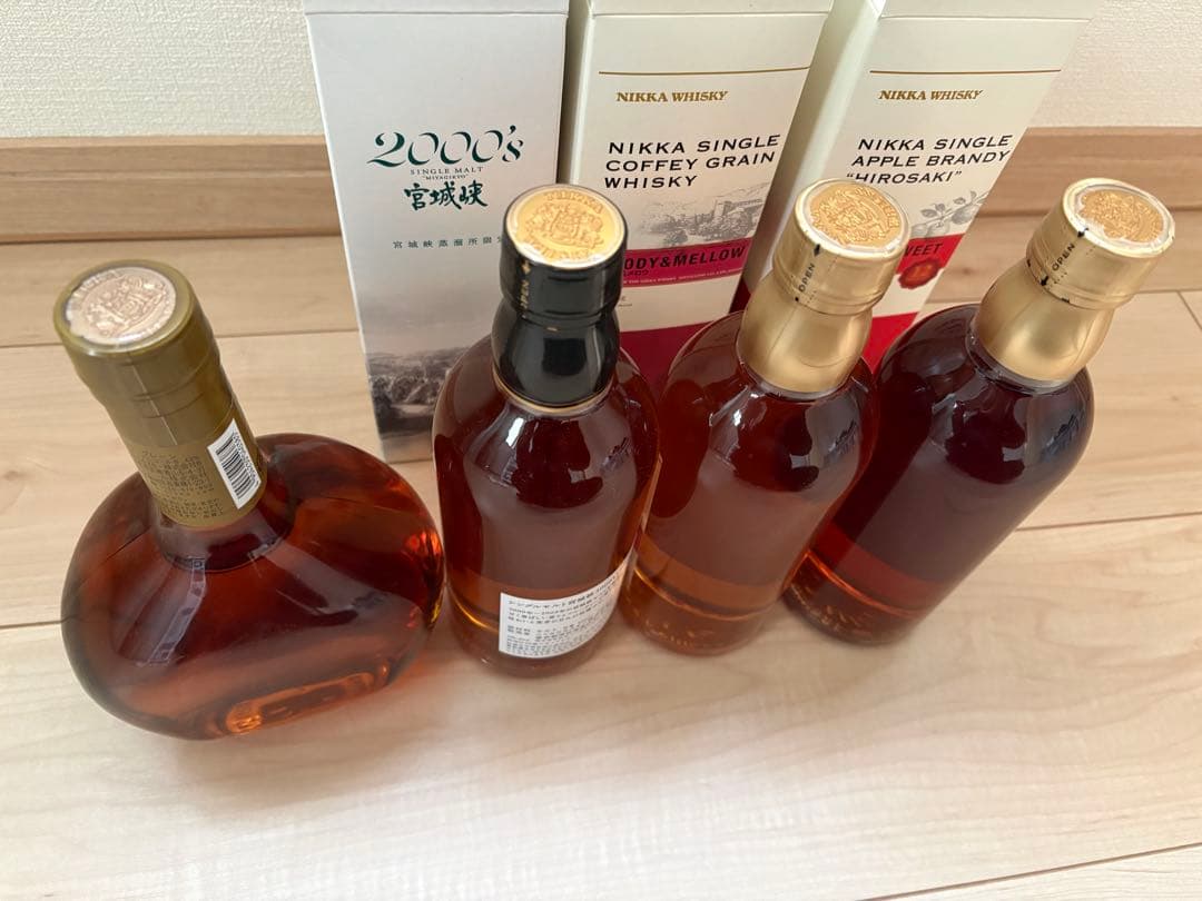 宮城峡2000とその他限定500ml 2本　初号スーパーニッカ復刻版1本