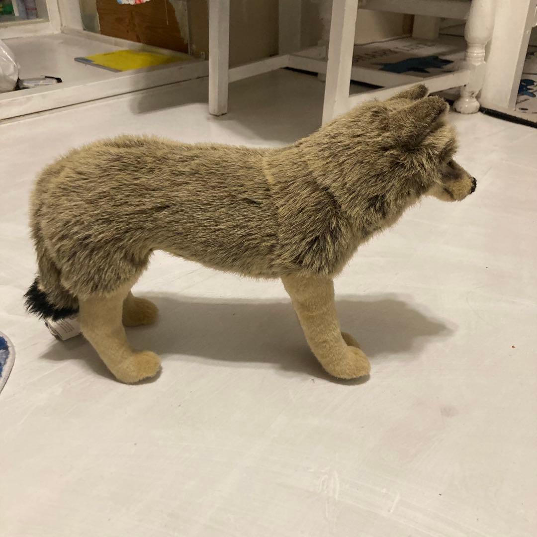 ドイツ製狼おおかみのリアルなぬいぐるみ 中型