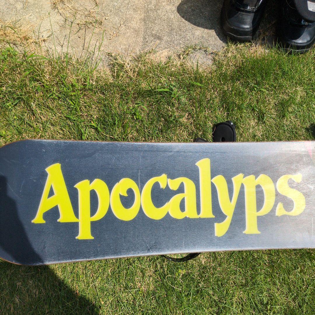 スノーボード　3点セット　Apocalyps（板、ビンディング、ブーツ28cm）