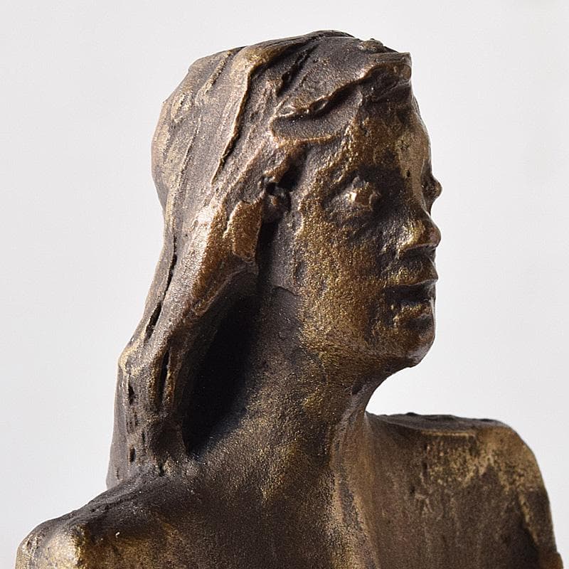 彫刻家　山本眞輔作　ブロンズ　「装い」　重さ約1.2㎏　C　R8108