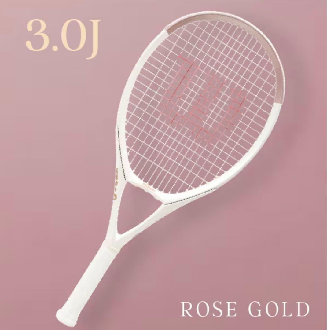 3.0J テニスラケット ローズゴールド/ブルー 10本セット