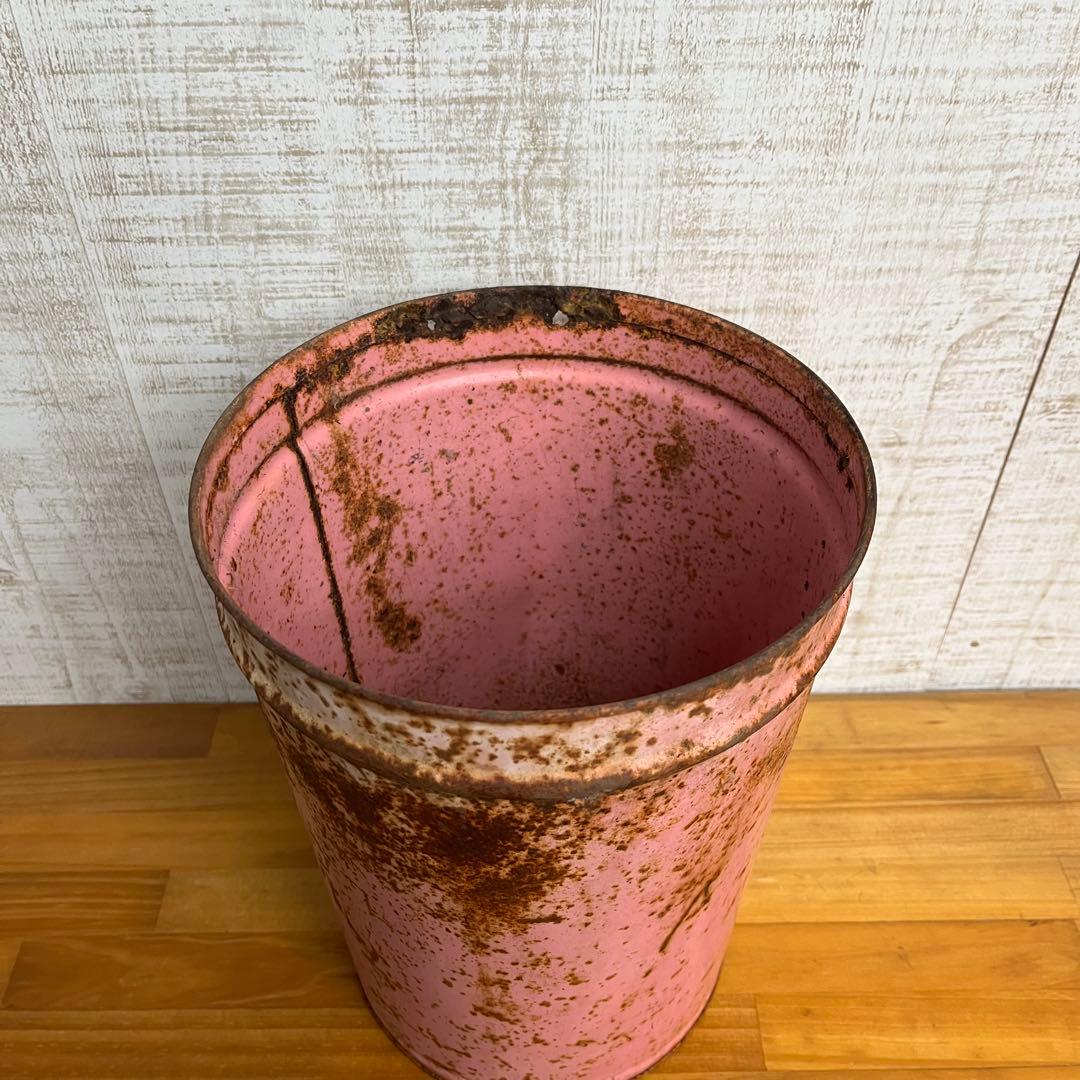 【アンティーク】Bunbuku ブンブク ブリキバケツ ダストボックス ゴミ箱