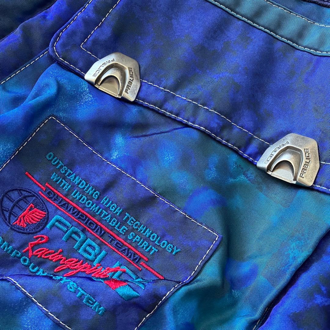 F5✨希少FABLICE✨大きめレトロ スキーウェア 上下セット メンズ4L