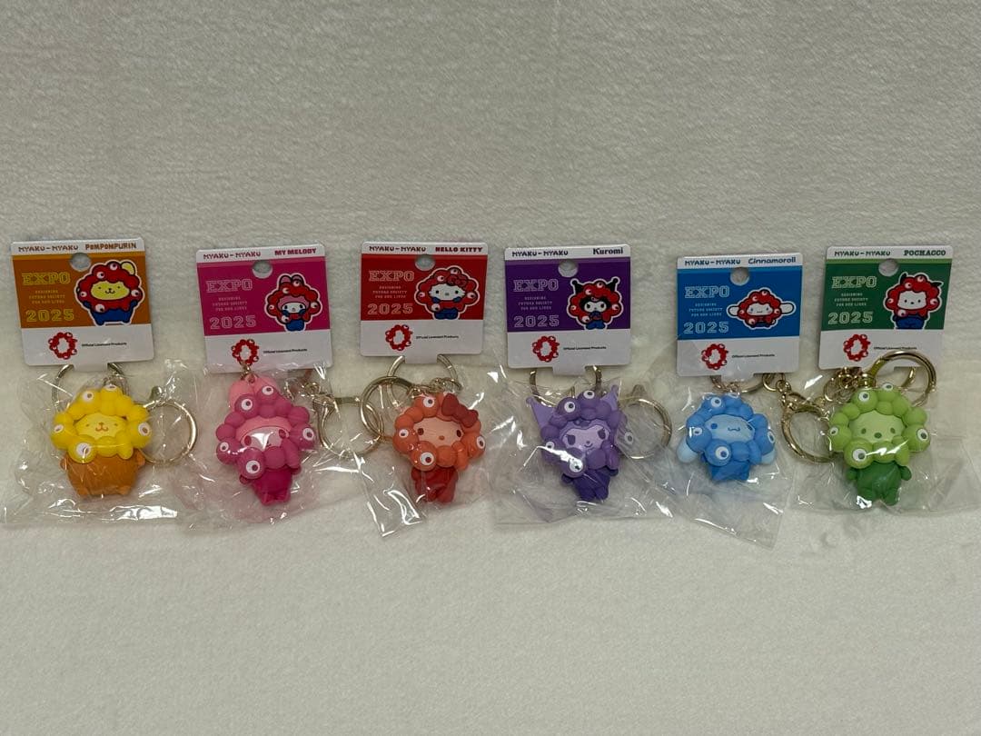 大阪関西万博公式ライセンス★推しカラー★ミャクミャク×サンリオキャラクター