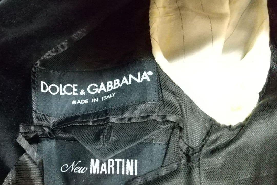 本物★ブラック★金プレート2006年モデル長渕剛ドルガバベロア1Bジャケット44