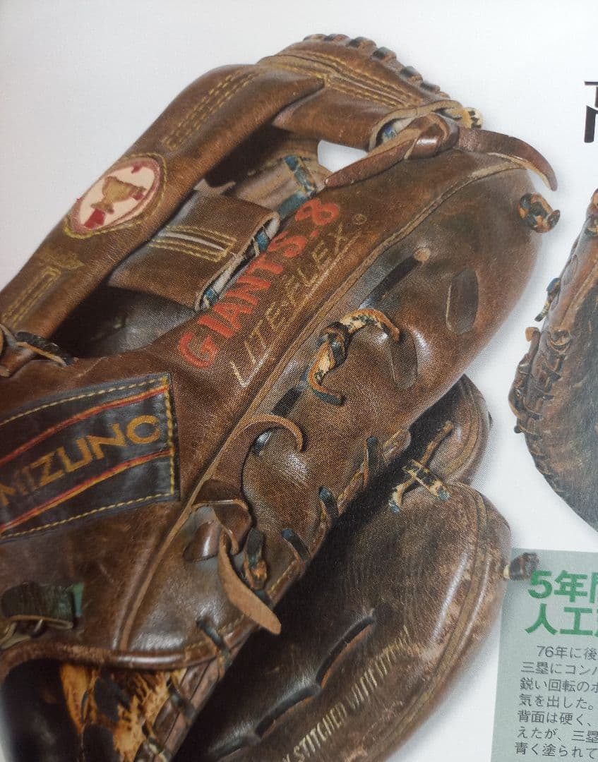 美津濃ワールドウィン硬式グローブ阪急ブレーブス山口高志投手刺繍入り、赤カップ