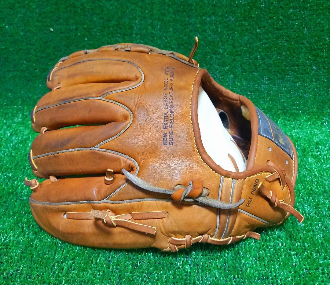 美津濃ワールドウィン硬式グローブ阪急ブレーブス山口高志投手刺繍入り、赤カップ