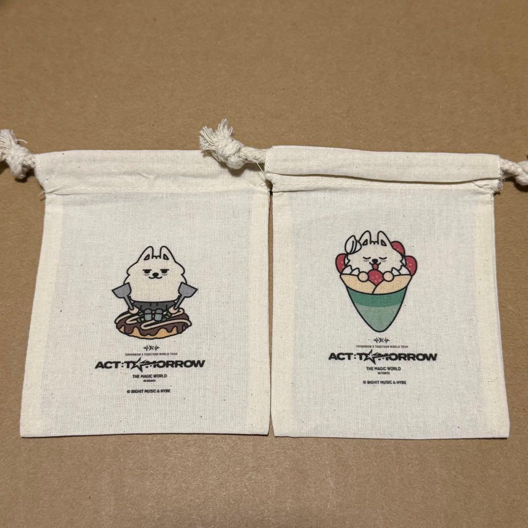 スビン　巾着　2種　大阪　東京　会場　ACT : TOMORROW TXT