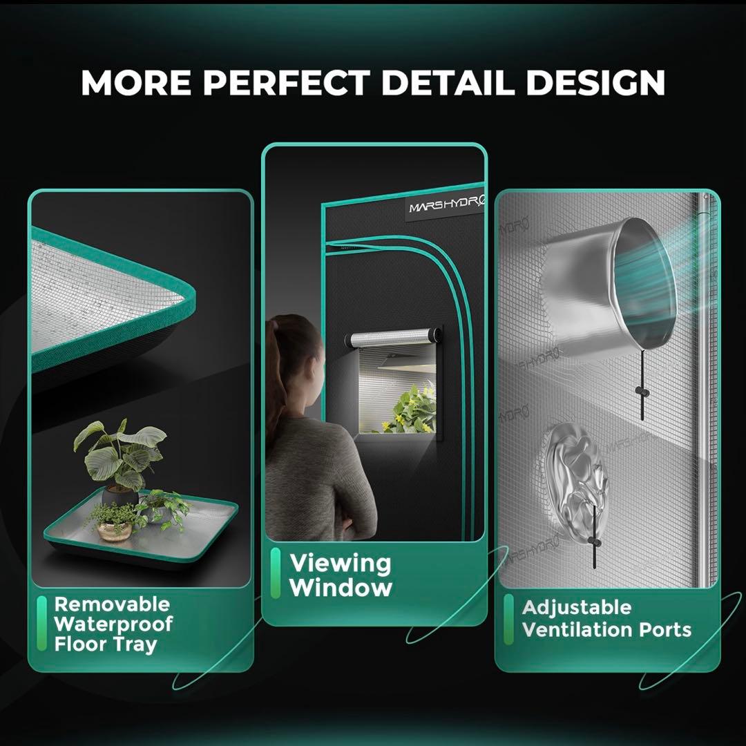 Mars Hydro グロウテント 【正規】120×60×180cm