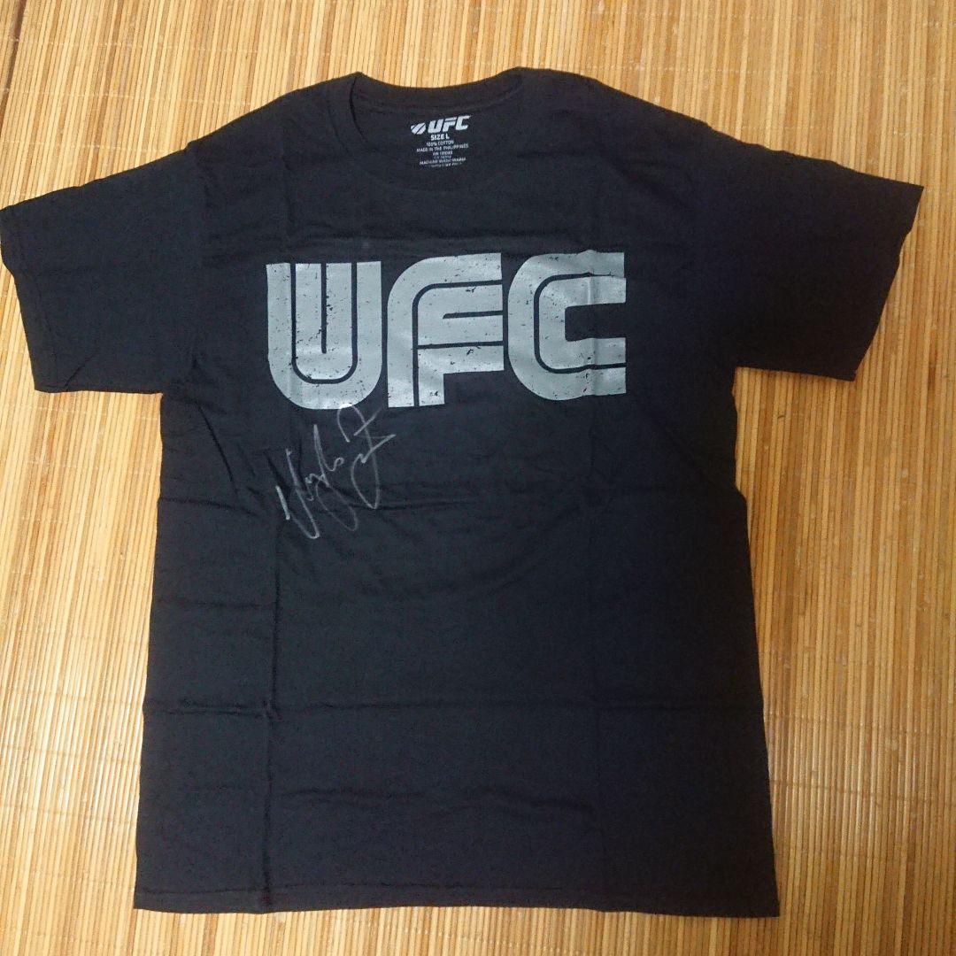 ユライアフェイバー直筆サイン入 旧ロゴ UFC Tシャツ/RIZIN 総合格闘技